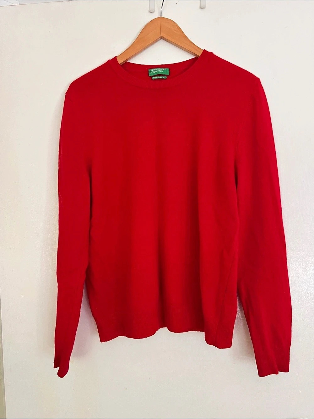 United Colors of Benetton Merino Italian Yarn Crewneck Sweater Merino Crewneck